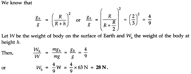 NCERT Solutions for Class 11 Physics Chapter 8 Gravitation Q15