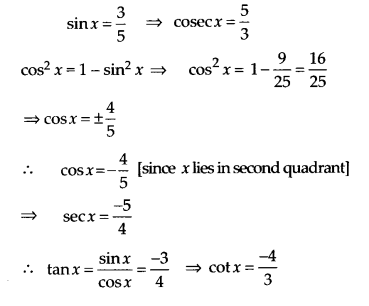 NCERT Solutions for Class 11 Maths Chapter 3 Trigonometric Functions Ex 3.2 2