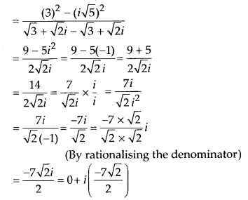 NCERT Solutions for Class 11 Maths Chapter 5 Complex Numbers and Quadratic Equations Ex 5.1 10