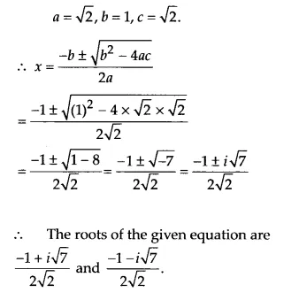 NCERT Solutions for Class 11 Maths Chapter 5 Complex Numbers and Quadratic Equations Ex 5.3 6