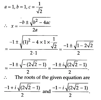 NCERT Solutions for Class 11 Maths Chapter 5 Complex Numbers and Quadratic Equations Ex 5.3 8