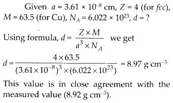 NCERT Solutions for Class 12 Chemistry Chapter 1 The Solid State 18