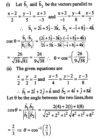 NCERT Solutions for Class 12 Maths Chapter 11 Three Dimensional Geometry Ex 11.2 Q11.1