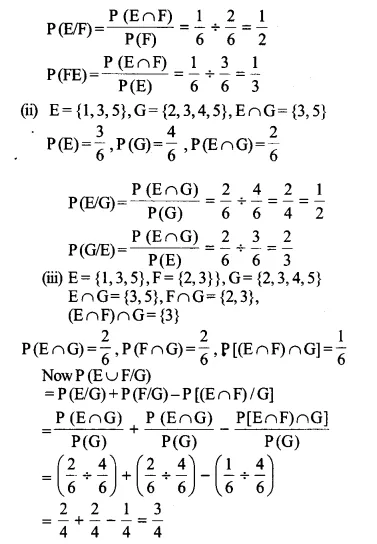 NCERT Solutions for Class 12 Maths Chapter 13 Probability Ex 13.1 Q11.1