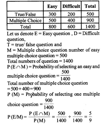 NCERT Solutions for Class 12 Maths Chapter 13 Probability Ex 13.1 Q13.1