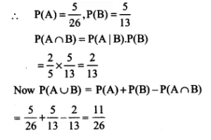 NCERT Solutions for Class 12 Maths Chapter 13 Probability Ex 13.1 Q4.1