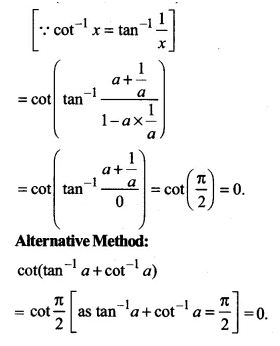 NCERT Solutions for Class 12 Maths Chapter 2 Inverse Trigonometric Functions Ex 2.2 Q12.1