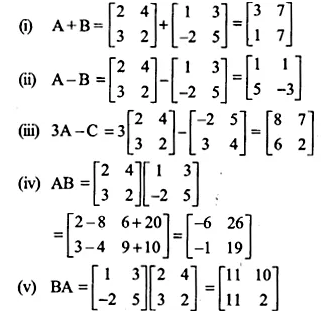 NCERT Solutions for Class 12 Maths Chapter 3 Matrices Ex 3.2 Q1.1