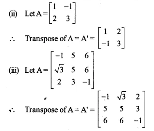 NCERT Solutions for Class 12 Maths Chapter 3 Matrices Ex 3.3 Q1.1
