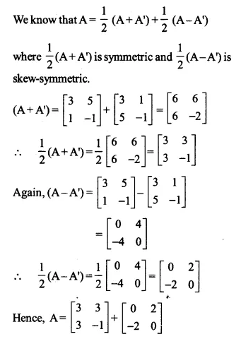 NCERT Solutions for Class 12 Maths Chapter 3 Matrices Ex 3.3 Q10.1