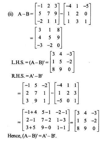 NCERT Solutions for Class 12 Maths Chapter 3 Matrices Ex 3.3 Q2.2