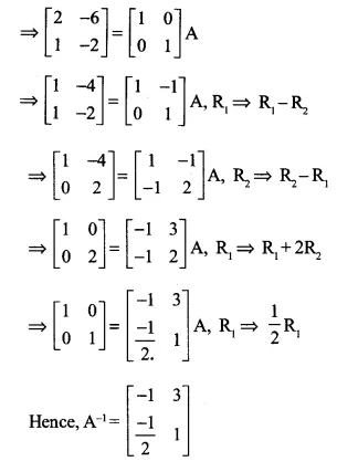 NCERT Solutions for Class 12 Maths Chapter 3 Matrices Ex 3.4 Q11.1