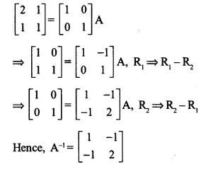 NCERT Solutions for Class 12 Maths Chapter 3 Matrices Ex 3.4 Q2.1