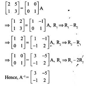 NCERT Solutions for Class 12 Maths Chapter 3 Matrices Ex 3.4 Q6.1