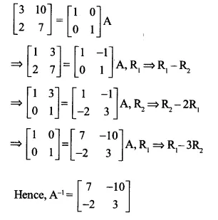 NCERT Solutions for Class 12 Maths Chapter 3 Matrices Ex 3.4 Q9.1