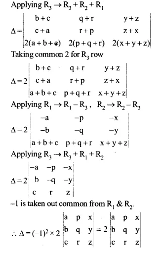 NCERT Solutions for Class 12 Maths Chapter 4 Determinants Ex 4.2 Q5.1