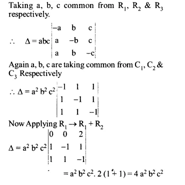 NCERT Solutions for Class 12 Maths Chapter 4 Determinants Ex 4.2 Q7.1