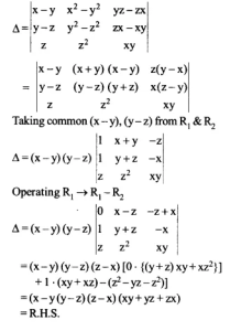 NCERT Solutions for Class 12 Maths Chapter 4 Determinants Ex 4.2 Q9.1