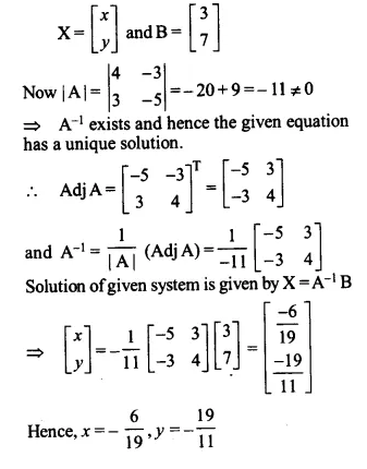 NCERT Solutions for Class 12 Maths Chapter 4 Determinants Ex 4.6 Q9.1