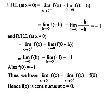 NCERT Solutions for Class 12 Maths Chapter 5 Continuity and Differentiability Ex 5.1 Q9.1