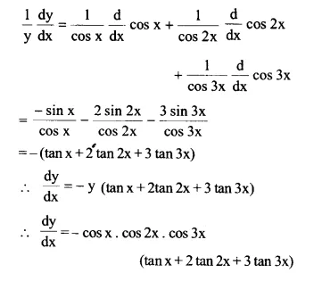 NCERT Solutions for Class 12 Maths Chapter 5 Continuity and Differentiability Ex 5.5 Q1.1