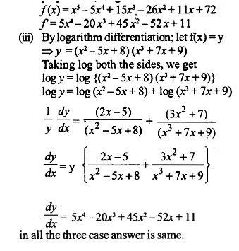 NCERT Solutions for Class 12 Maths Chapter 5 Continuity and Differentiability Ex 5.5 Q17.1