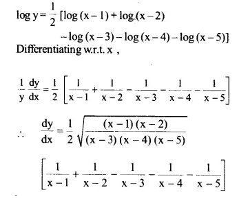 NCERT Solutions for Class 12 Maths Chapter 5 Continuity and Differentiability Ex 5.5 Q2.1