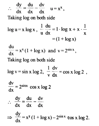 NCERT Solutions for Class 12 Maths Chapter 5 Continuity and Differentiability Ex 5.5 Q4.1