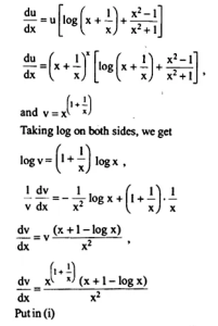 NCERT Solutions for Class 12 Maths Chapter 5 Continuity and Differentiability Ex 5.5 Q6.2