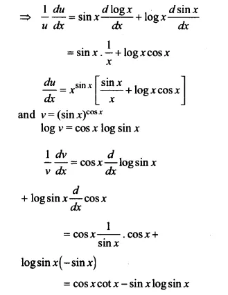 NCERT Solutions for Class 12 Maths Chapter 5 Continuity and Differentiability Ex 5.5 Q9.1