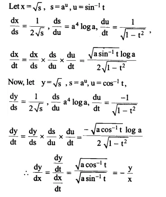 NCERT Solutions for Class 12 Maths Chapter 5 Continuity and Differentiability Ex 5.6 Q11.1