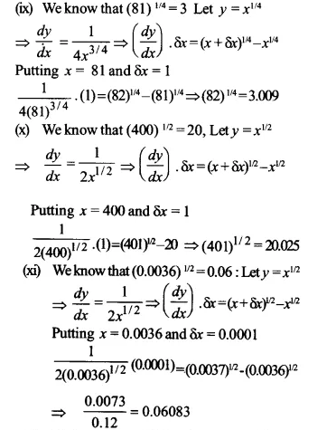 NCERT Solutions for Class 12 Maths Chapter 6 Application of Derivatives Ex 6.4 Q1.4