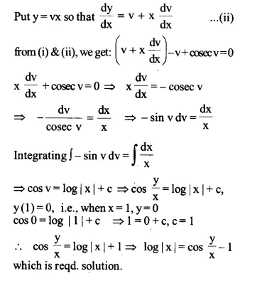 NCERT Solutions for Class 12 Maths Chapter 9 Differential Equations Ex 9.5 Q14.1