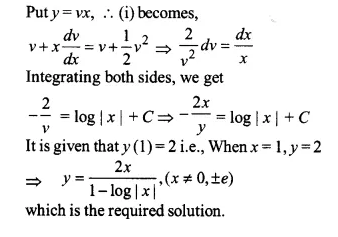 NCERT Solutions for Class 12 Maths Chapter 9 Differential Equations Ex 9.5 Q15.1