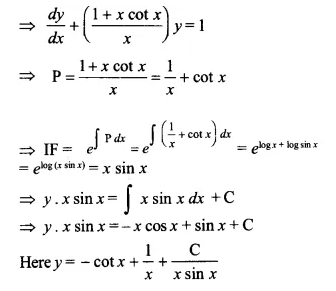NCERT Solutions for Class 12 Maths Chapter 9 Differential Equations Ex 9.6 Q9.1