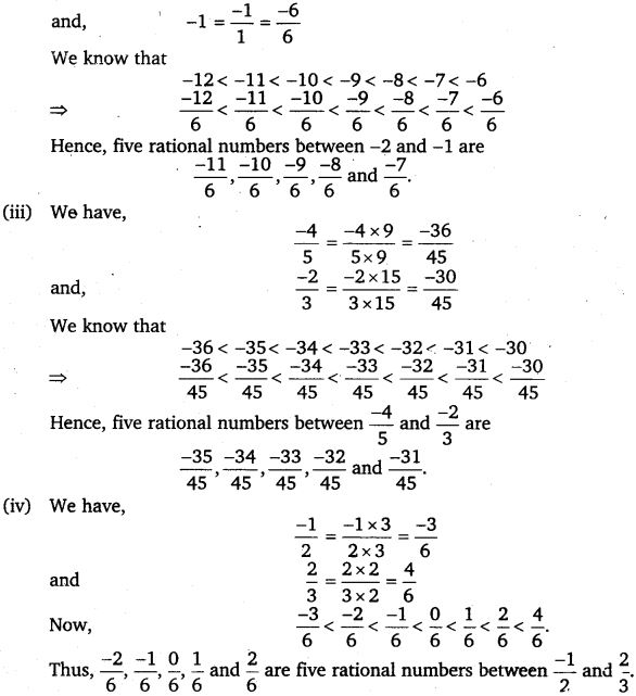 NCERT Solutions for Class 7 Maths Chapter 9 Rational Numbers 2