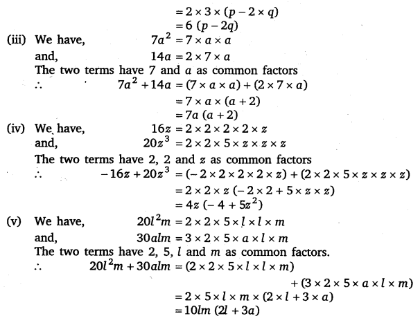 NCERT Solutions for Class 8 Maths Chapter 14 Factorisation 2