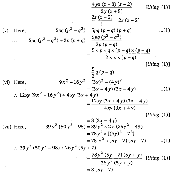 NCERT Solutions for Class 8 Maths Chapter 14 Factorisation 22