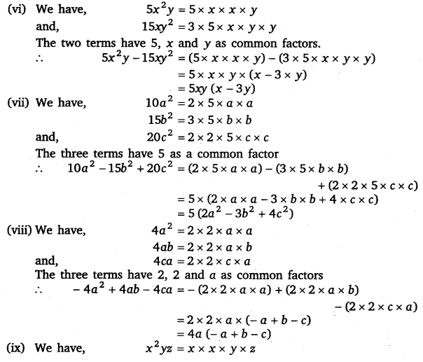 NCERT Solutions for Class 8 Maths Chapter 14 Factorisation 3