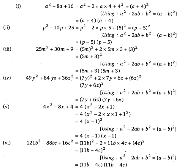 NCERT Solutions for Class 8 Maths Chapter 14 Factorisation 6