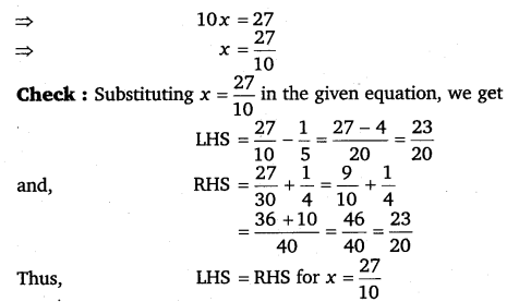 NCERT Solutions for Class 8 Maths Chapter 2 Linear Equations In One Variable 54