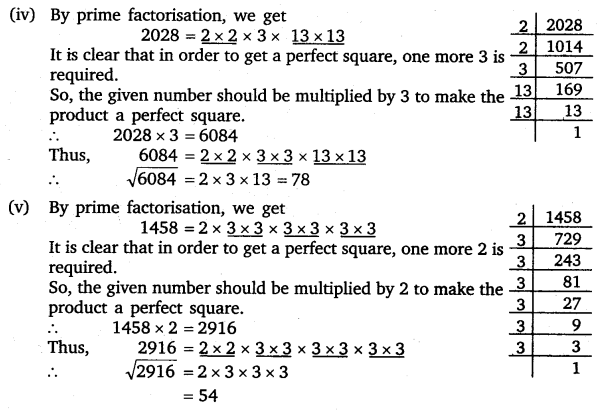 NCERT Solutions for Class 8 Maths Chapter 6 Squares and Square Roots 10