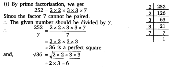 NCERT Solutions for Class 8 Maths Chapter 6 Squares and Square Roots 12i