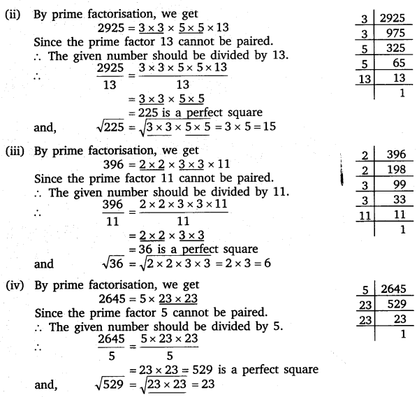 NCERT Solutions for Class 8 Maths Chapter 6 Squares and Square Roots 13