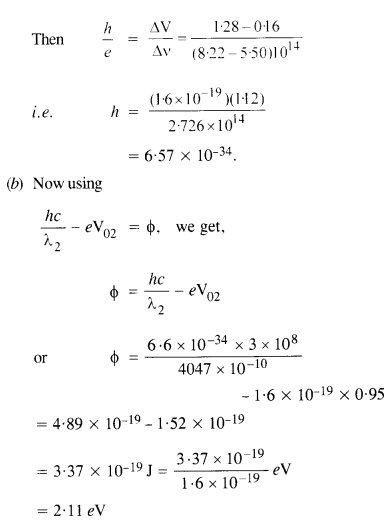 NCERT Solutions for Class 12 Physics Chapter 11 Dual Nature of Radiation and Matter 38