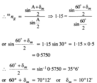 NCERT Solutions for Class 12 Physics Chapter 9 Ray Optics and Optical Instruments 9