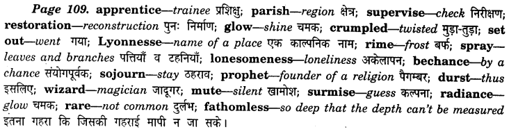 NCERT Solutions for Class 8 English Honeydew Poem 7 When I Set Out for Lyonnesse