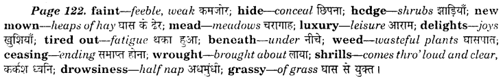 NCERT Solutions for Class 8 English Honeydew Poem 8 On the Grasshopper and Cricket