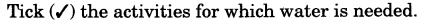 NCERT Solutions for Class 3 EVS Water O Water Q3