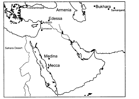 NCERT Solutions for Class 11 History Chapter 3 An Empire Across Three Continents Map Skills Q2